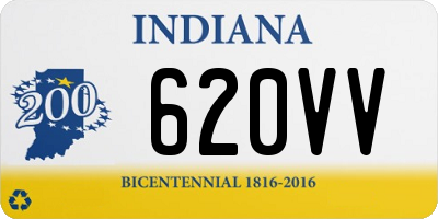 IN license plate 620VV