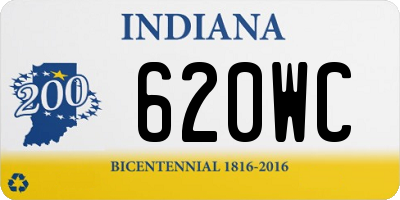 IN license plate 620WC