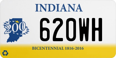 IN license plate 620WH
