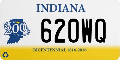 IN license plate 620WQ