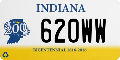 IN license plate 620WW