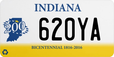 IN license plate 620YA