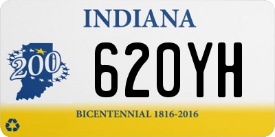 IN license plate 620YH