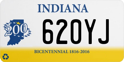 IN license plate 620YJ