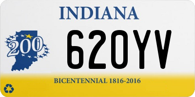 IN license plate 620YV