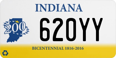 IN license plate 620YY