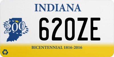 IN license plate 620ZE