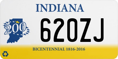 IN license plate 620ZJ