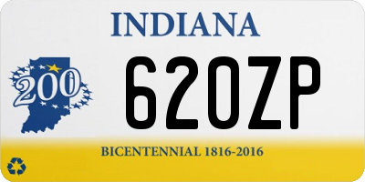 IN license plate 620ZP