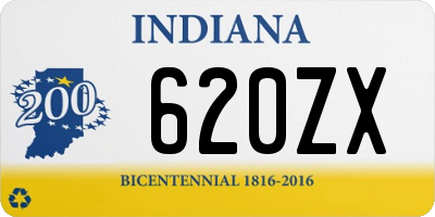 IN license plate 620ZX