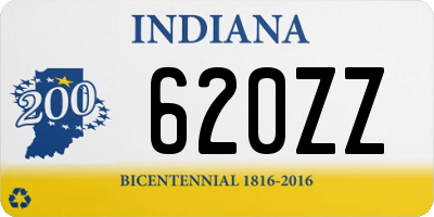 IN license plate 620ZZ