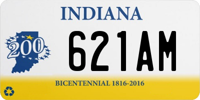 IN license plate 621AM