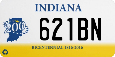 IN license plate 621BN