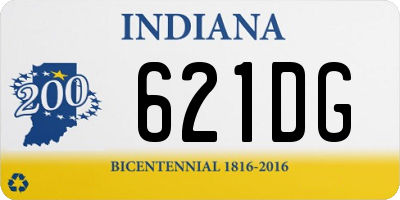 IN license plate 621DG