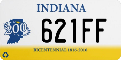 IN license plate 621FF