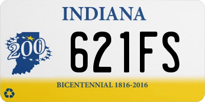 IN license plate 621FS