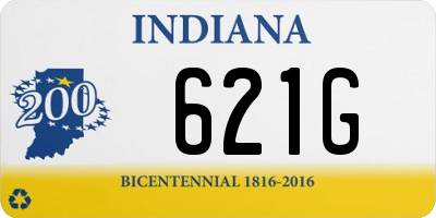 IN license plate 621G