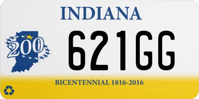 IN license plate 621GG