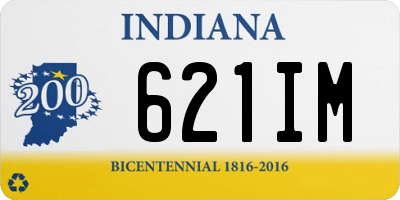 IN license plate 621IM