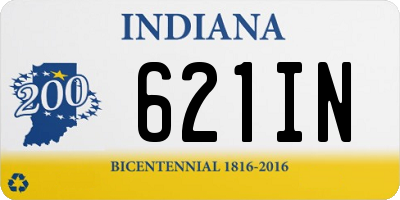 IN license plate 621IN