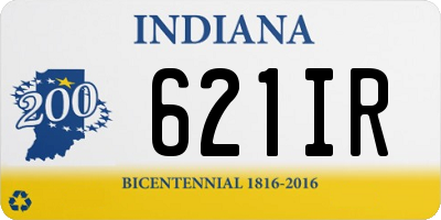 IN license plate 621IR