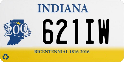 IN license plate 621IW