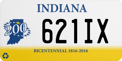 IN license plate 621IX