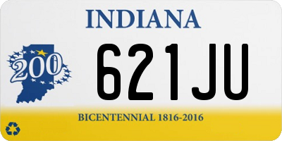 IN license plate 621JU