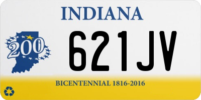 IN license plate 621JV