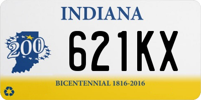 IN license plate 621KX