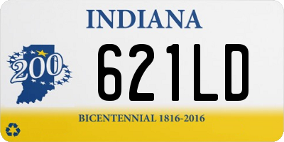 IN license plate 621LD