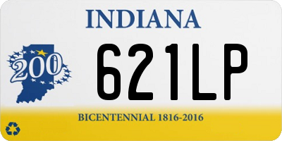 IN license plate 621LP