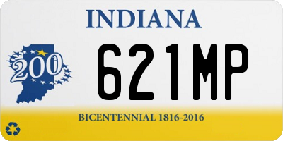 IN license plate 621MP