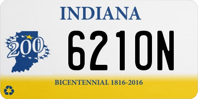 IN license plate 621ON