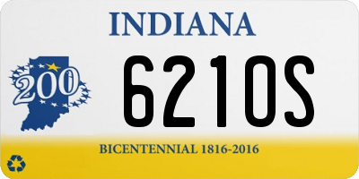 IN license plate 621OS