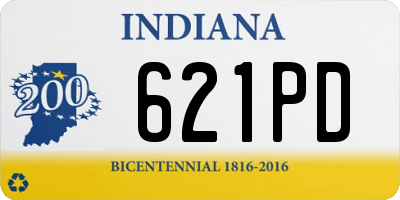 IN license plate 621PD