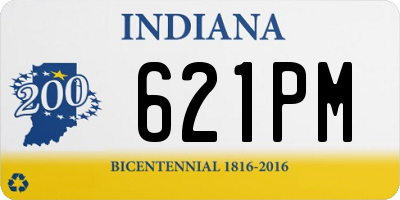 IN license plate 621PM