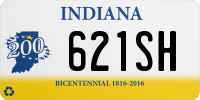 IN license plate 621SH