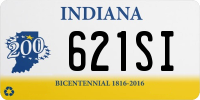 IN license plate 621SI