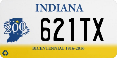 IN license plate 621TX