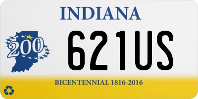 IN license plate 621US