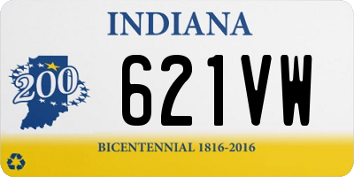 IN license plate 621VW