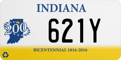 IN license plate 621Y