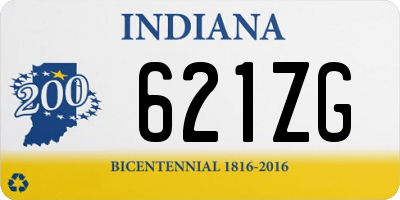 IN license plate 621ZG