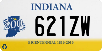 IN license plate 621ZW