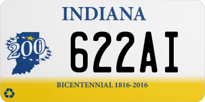 IN license plate 622AI