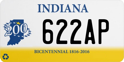 IN license plate 622AP