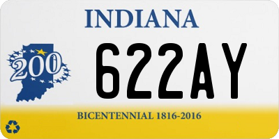 IN license plate 622AY