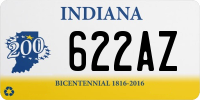 IN license plate 622AZ