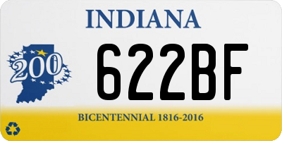 IN license plate 622BF